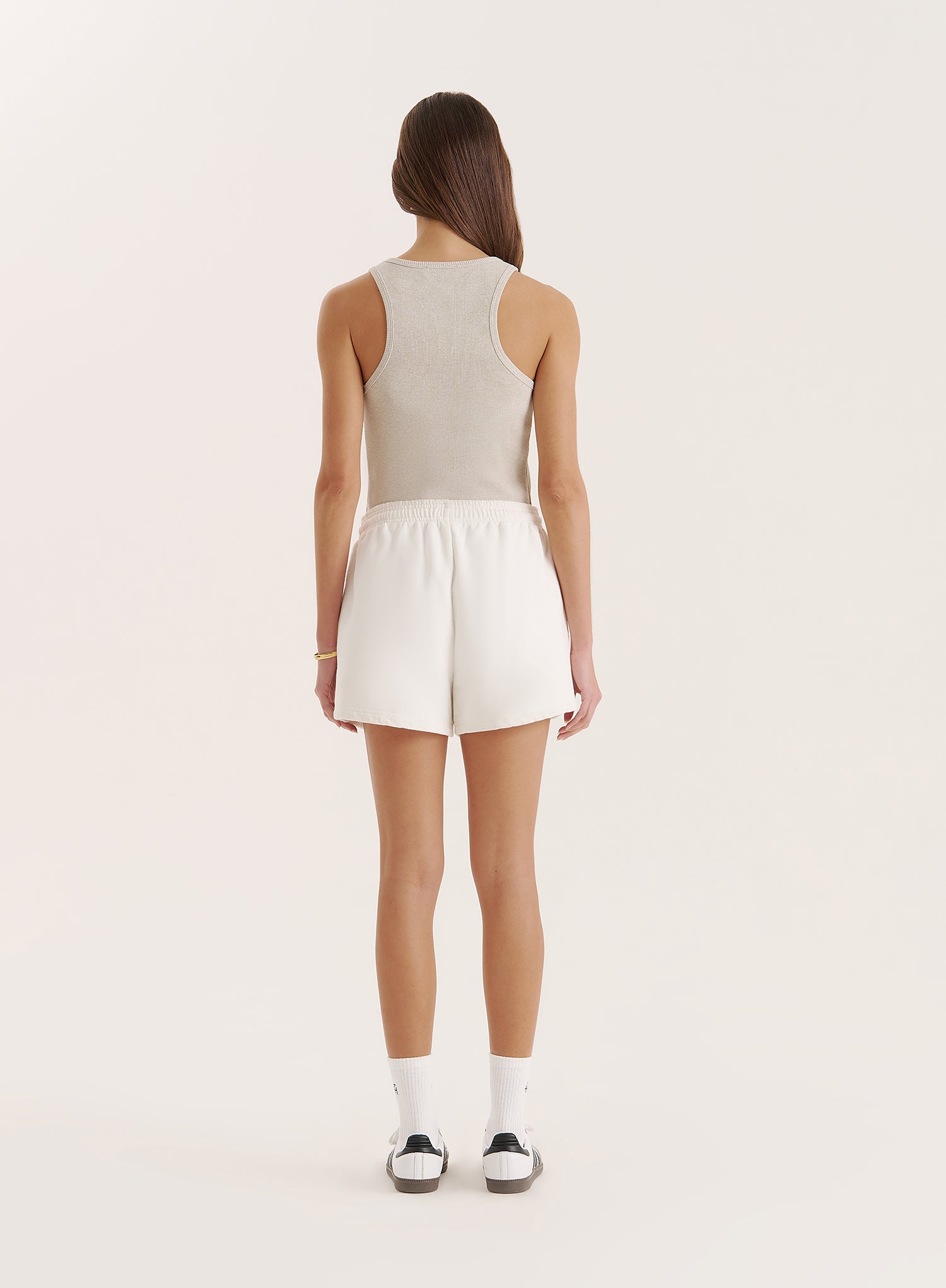 Grey 4th Branded Racer Vest Top